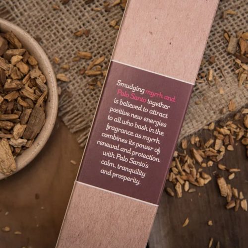 Sagrada Madre Palo Santo füstölők - Sagrada Madre - Palo Santo with Myrrh - Palo Santo és Mirha Füstölőpálca  A Sagrada Madre Palo Santo tömjén 100%-ban egyedülálló természetes tömjén,  